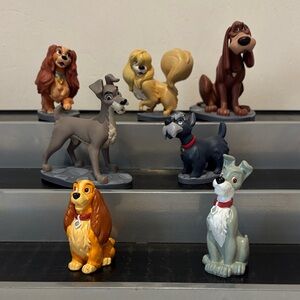 Disney Lady and the Tramp 7 Figures